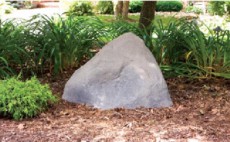 камень в саду